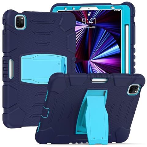 Custodia Per Ipad Pro 12.9” Con Supporto E Alloggiamento Per Stilo Blu - Foto 1
