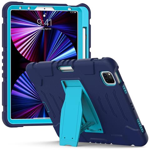 Custodia Per Ipad Pro 12.9” Con Supporto E Alloggiamento Per Stilo Blu - Foto 4