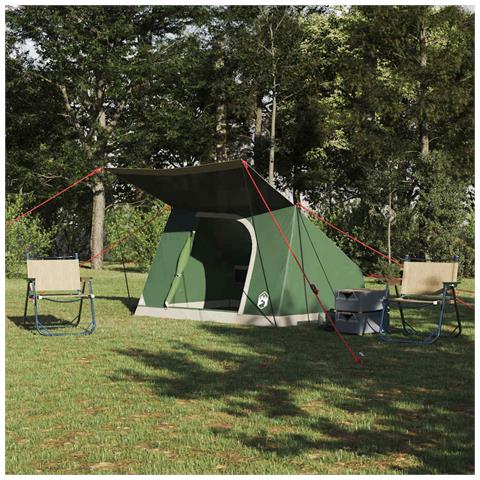 Tenda da campeggio Verde 282 x 225 x 154 cm Poliestere - Foto 2