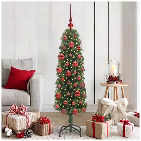 Albero di Natale artificiale con 150 LED Verde 150 cm - Foto 2