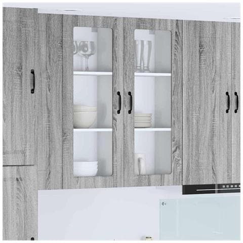 Pensile cucina Grigio Sonoma 40 x 31 x 100 cm Legno multistrato - Foto 2