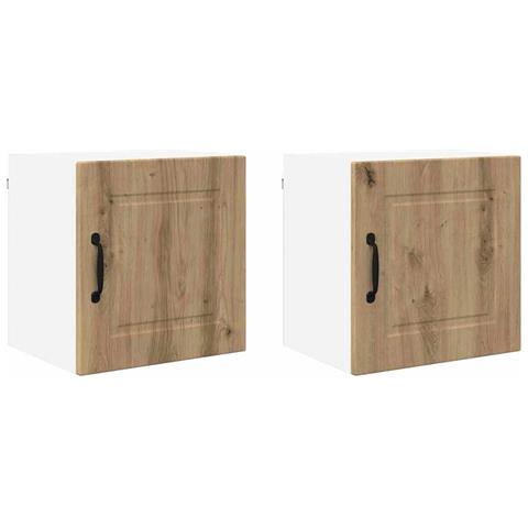 Pensile cucina 2 pcs Rovere artigianale 40 x 31 x 40 cm - Foto 1