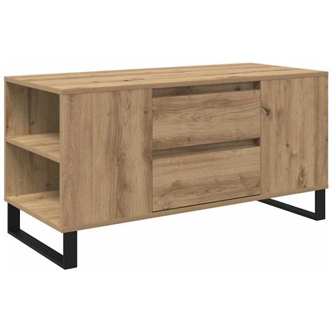 Tavolino da salotto Rovere artigianale 102 x 44,5 x 50 cm - Foto 1