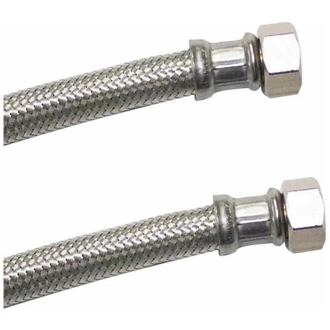 Tubo Flessibile In Acciaio Inox 3/4   Dn13  Certificato Per Acqua Potabile  1000mm - Foto 1