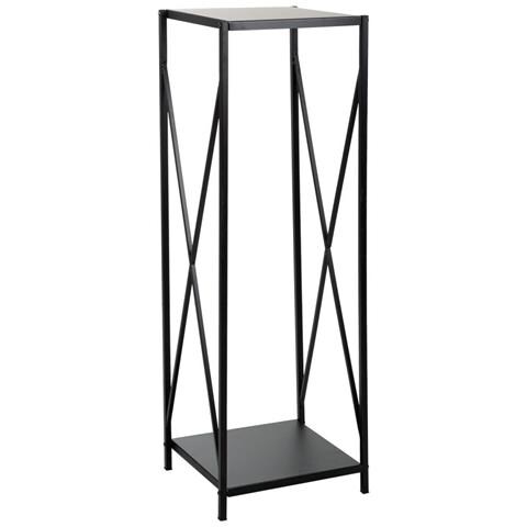Portalegno In Metallo Nero 34x34x111h - Foto 1