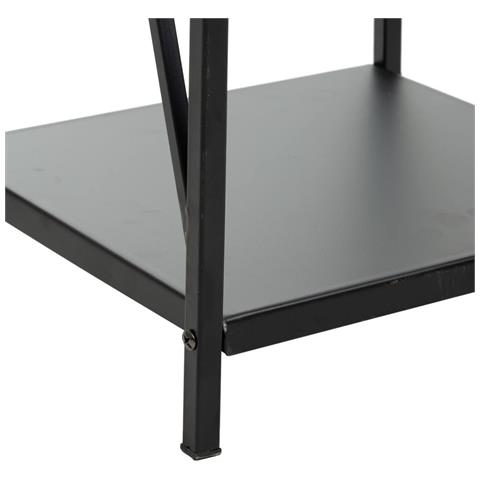Portalegno In Metallo Nero 34x34x111h - Foto 4