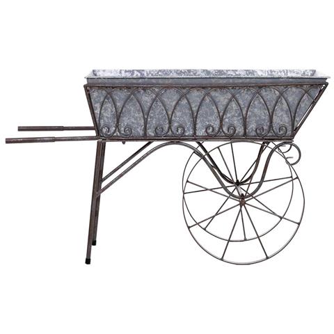 Carrello Espositivo In Metallo Nero 93,35x39,37x53,98h Cm - Foto 2