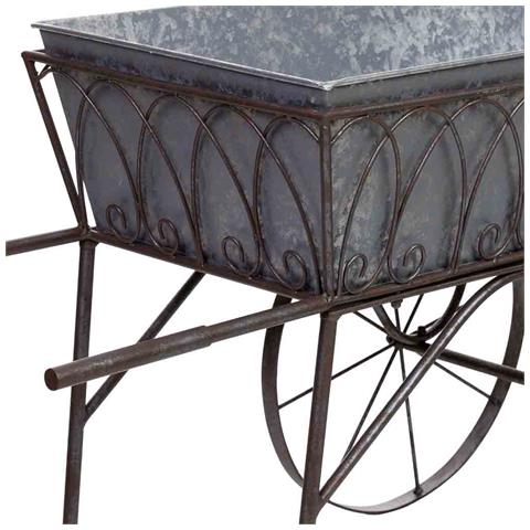 Carrello Espositivo In Metallo Nero 93,35x39,37x53,98h Cm - Foto 8