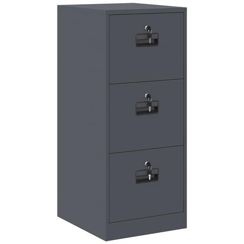 Armadio per File con cassetto Antracite 44 x 50 x 106.5 cm - Foto 1