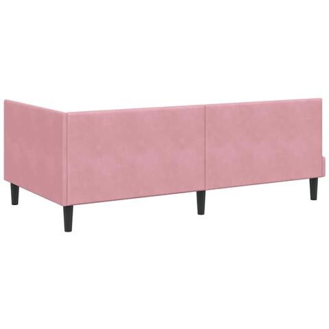 Struttura Letto Angolare con Materasso 2 pcs Grigio Velluto - Foto 9