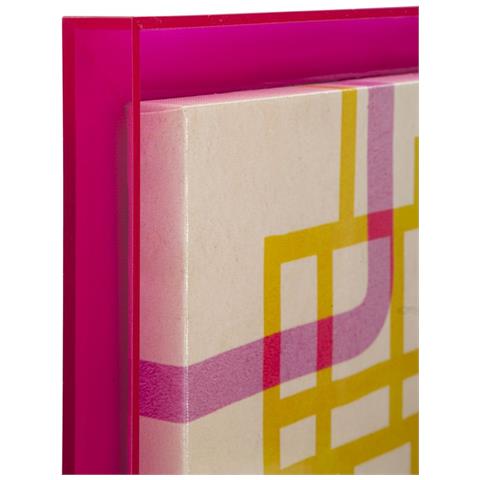 Stampa Su Tela Modis A Astratto Pop Con Cornice Fucsia, 60x80 Cm - Foto 2