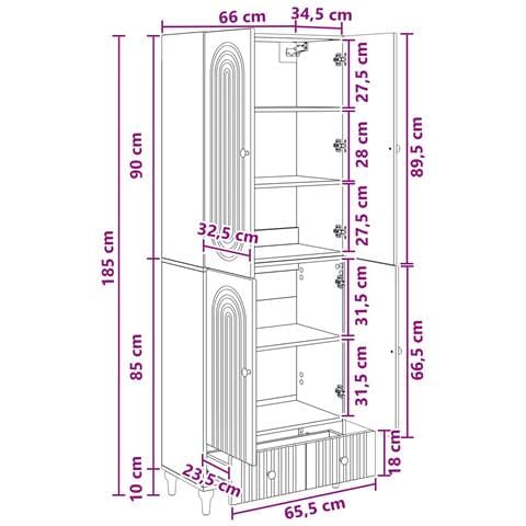 Set di armadi 2 pcs Legno ingegnerizzato - Foto 8