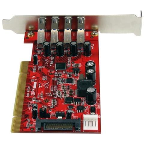 Scheda Pci con 4 porte USB 3.0 SuperSpeed con alimentazione SATA / SP4 - Foto 4