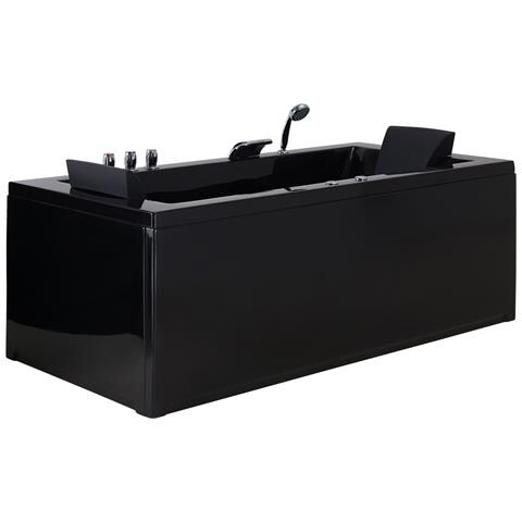 Vasca Da Bagno Idromassaggio Versione Sinistra Color Nero Varadero - Foto 18