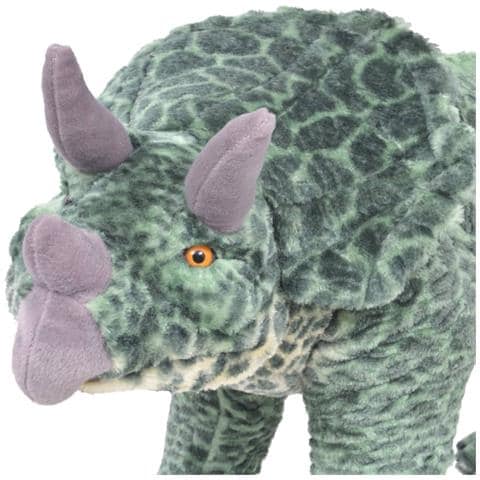 Dinosauro Triceratops in Peluche in Piedi Verde XXL - Foto 5