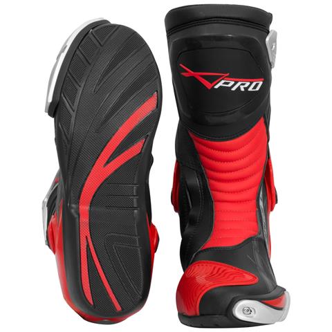 Stivali Omologati Ce Moto Quad Motocross Touring Sport Rosso 42 - Foto 2