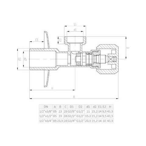 12 X 12 Pollice Bsp Filettato Connettore Della Valvola Acqua Cromato Per Lavatrici Bacini - Foto 2