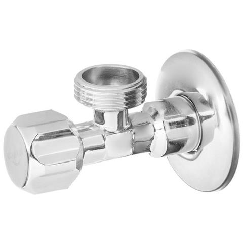 12 X 12 Pollice Bsp Filettato Connettore Della Valvola Acqua Cromato Per Lavatrici Bacini - Foto 1