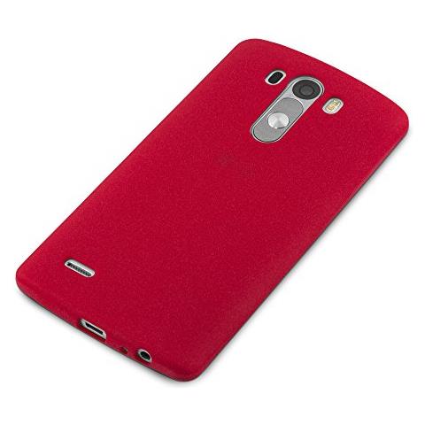 Custodia Compatibile Con Lg G3 In Frost Rosso - Coperchio Protettivo In Silicone Tpu Flessibile - Foto 2
