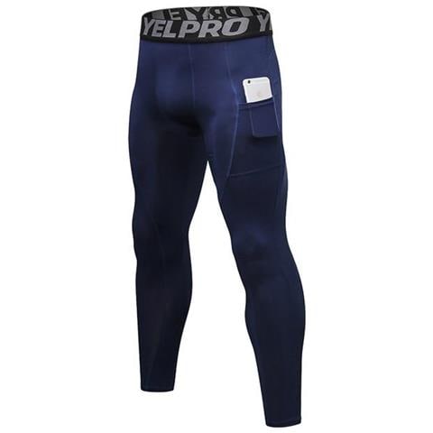 SLOWMOOSE - Leggings Uomo Compressione Corsa, Calzamaglia Palestra Fitness  Pantaloncini Sportivi Leggings Intimo Maschile Per Uomini Caldi [ blu Navy1  / M] - ePRICE