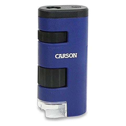 Pocket Micro Led Illuminato 20x-60x Microscopio Con Asferico Lens System - Blu - Foto 1