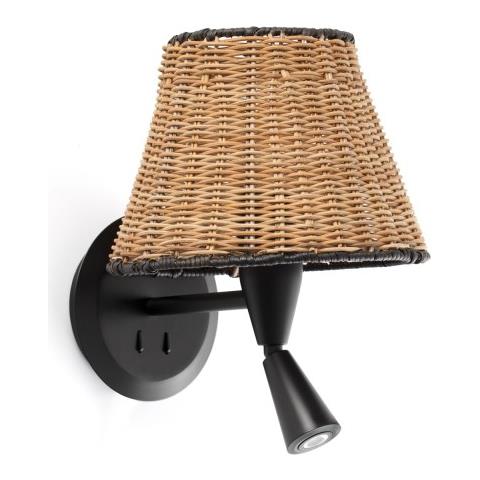 Sumba, Applique Led P. rattan, Faro Barcellona - Foto 1