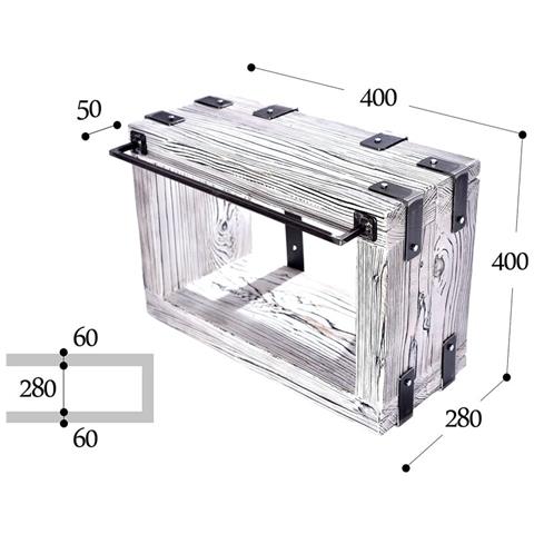 Mobili Bagno Lavabo Sottolavabo Lbbw (40x28 Cm A= 40 Cm, Bianco) - Foto 3