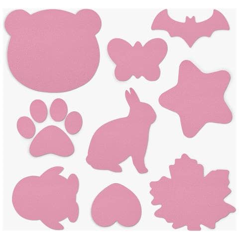 Toppa Di Riparazione Autoadesiva In Pelle 1 Foglio 9 Pezzi Rosa - Foto 1