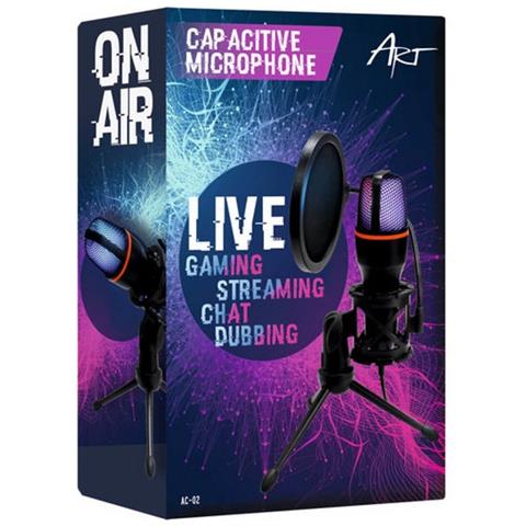 Ac-02 Microfono Live Gaming Per Pc Da Terra A Condesatore Con Diaframma M Led Usb - Foto 5