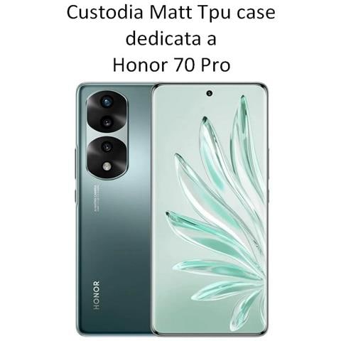 Custodia Tpu Silicone Cover Case Per Honor 70 Pro Black - Foto 2