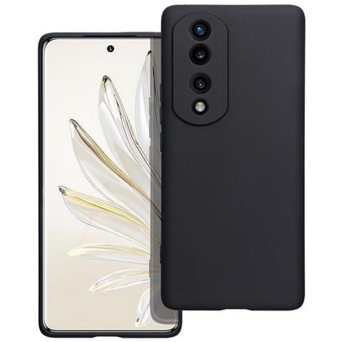 Custodia Tpu Silicone Cover Case Per Honor 70 Pro Black - Foto 1
