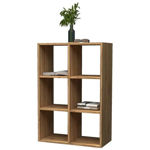 Libreria Rodrigo, Mobile Con Ripiani, Biblioteca Da Ufficio, 100% Made In Italy, Rovere, Cm 60x25h90 - Foto 4