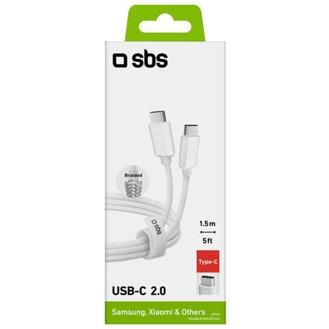 TECABLETISSUETCCG cavo USB 1,5 m USB 2.0 USB C Bianco - Foto 3