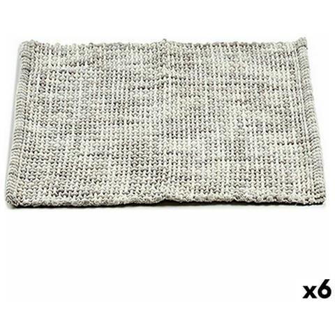 Tappeto Da Bagno 50 X 80 Cm Grigio (6 Unità) - Foto 1