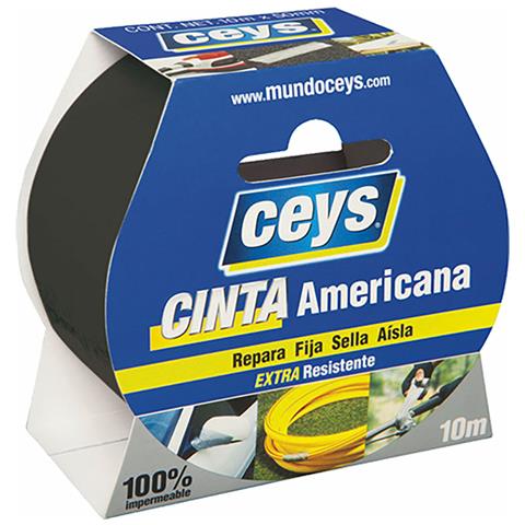 Nastro Americano Nero (10 M X 50 Mm) - Foto 1