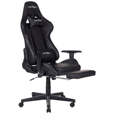 Sedia Da Gaming Victory Pelle Sintetica Nero - Foto 12