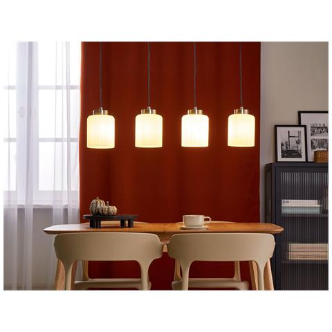 Lampadario Caudelo Metallo Nero/bianco - Foto 1