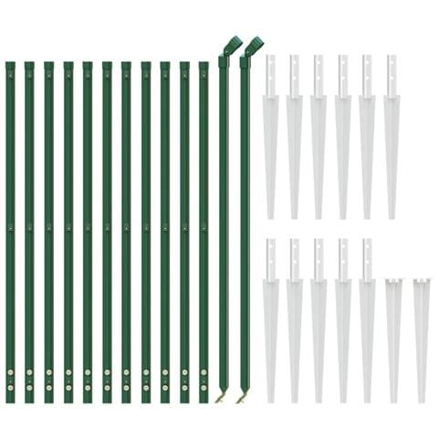 Recinzione Metallica Con Picchetti Ancoraggio Verde 1x25 M - Foto 2