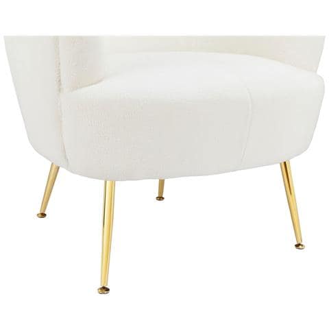 Paloma Sedia Accento In Orsacchiotto Bianco - Foto 6