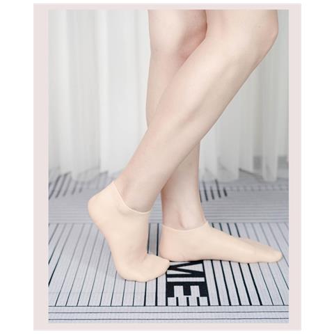 Set Calzini E Guanti In Gel Idratante In Silicone White - Foto 2