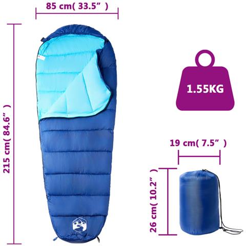 Sacco A Pelo Mummia Da Campeggio Per Adulti 3 Stagioni - Foto 5