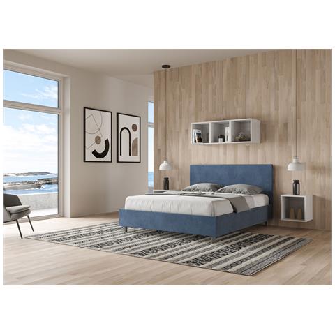 Letto Adele 170x190 Rete E Contenitore Blu - Foto 5