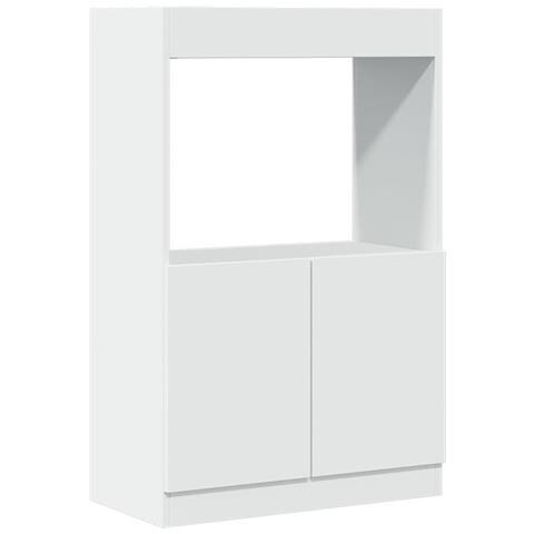 Credenza Bianca 63x33x100 Cm In Truciolato - Foto 2