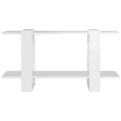 Lusso Casadino -  Libreria Bianco Lucido 100x30x51 Cm In Legno Multistrato - Foto 2