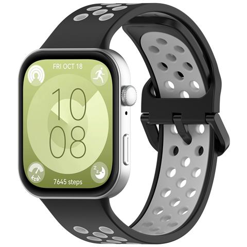 Cinturino Per Orologio Huawei Watch Fit 3 Black+grey - Foto 2