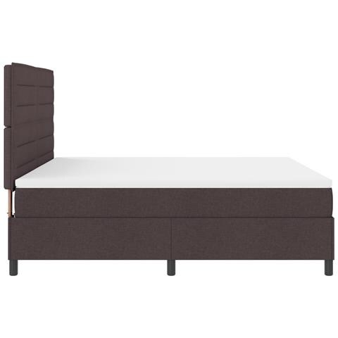 Letto Box Spring con Materasso Grigio Scuro Super King in Tessuto - Foto 9