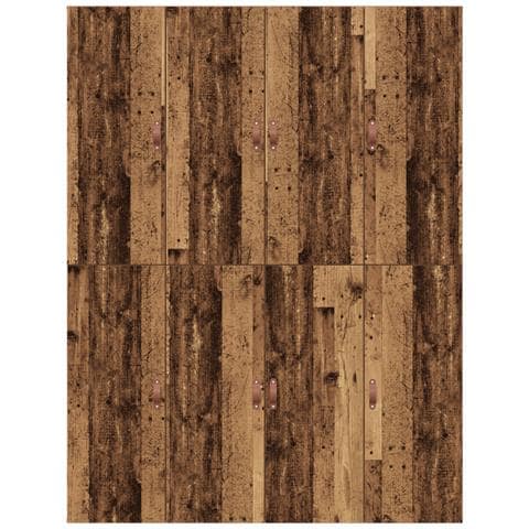 Struttura Letto con Contenitore Legno Invecchiato 150x200 cm - Foto 9