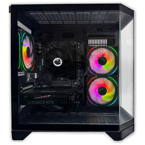 Pc Gaming Avanzato Silver Nero - R5 5500, Rtx 3050 6 Gb, 16 Gb Ddr4, 1 Tb M2, Win11 - Pronto Per Giocare - Foto 2
