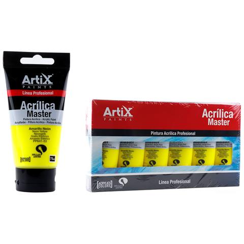 Pack 6 Uds. Pittura Acrilica Esperta 75 Ml Giallo Neon - Foto 1