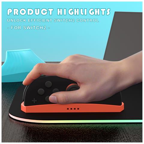 Supporto Facile Per Mouse E Controller Switch2 - Migliora La Tua Esperienza Di Gioco Red+blue - Foto 2